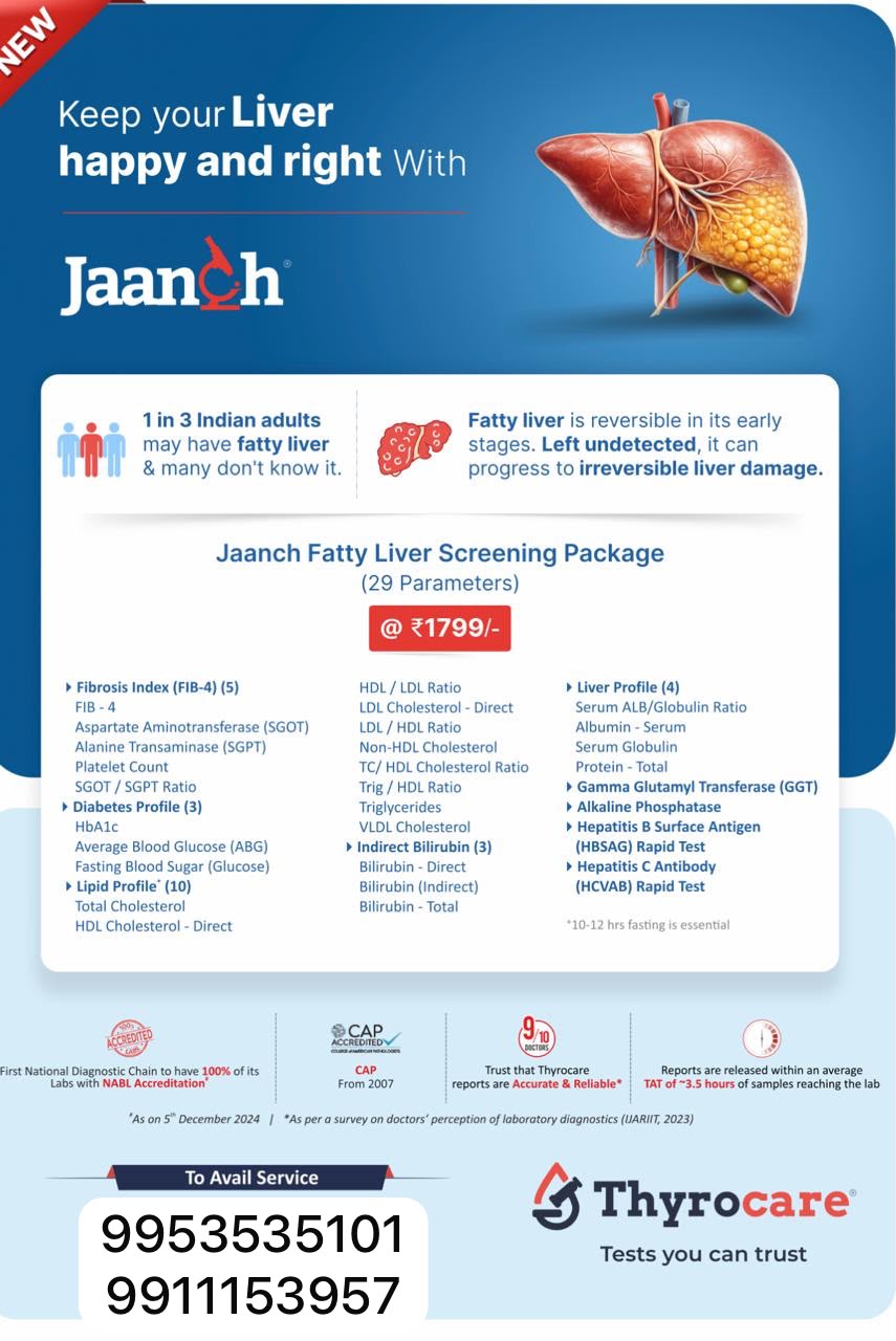 Jaanch Fatty Liver Screening Package